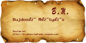 Bujdosó Mátyás névjegykártya